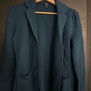 100% Merino Wool Talbots Petite Teal Blazer